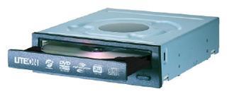 Привод DVD-RW Lite-On iHAS422-3, SATA, черный+серебристый Panel, Retail
