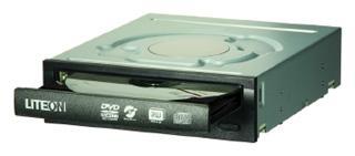 Привод DVD-RW Lite-On iHAS322-31, SATA, черный+серебристый Panel, Retail