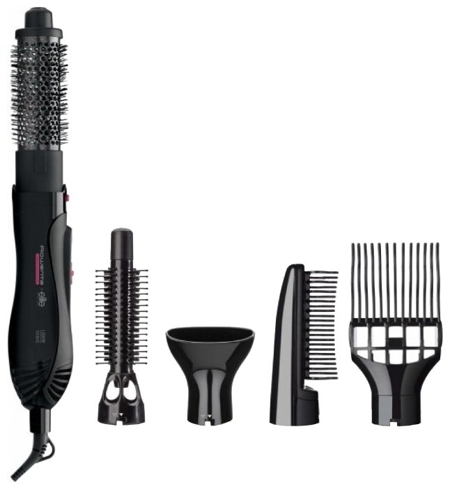 

Фен-щетка Rowenta Elite Model Look CF8252F0 1200Вт, режимов: 3, насадок: 5, Насадка круглая с щетиной, круглая с зубчиками , круглая с убирающимся зубчиками, Насадка для объема, Насадка-гребень, черный (546873), CF8252F0