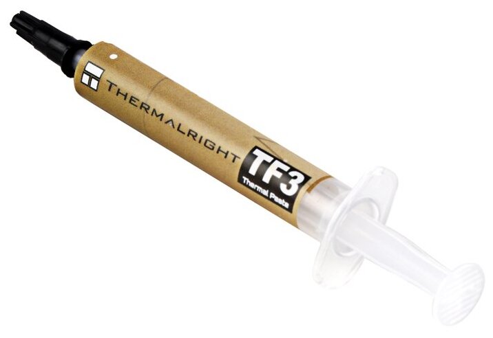 

Термопаста Thermalright TF3, 6 Вт/м·К, шприц, лопатка, 2 г, серый, TF3