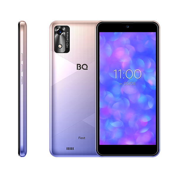 

Смартфон BQ 5565L Fest, 5.45" 720x1440 IPS, Unisoc SC9832E, 2Gb RAM, 16Gb, 3G/4G, Wi-Fi, BT, Cam, 2-Sim, 2200mAh, Micro-USB, Android 11 Go, фиолетовый, 5565L Fest