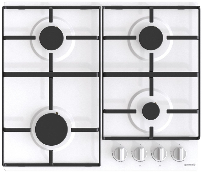 

Газовая варочная панель GORENJE G640EW, 4 конфорки, белая (737652), G640EW