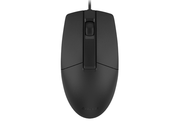 Мышь проводная A4Tech OP-330S, 1000dpi, оптическая светодиодная, USB, черный (OP-330S (BLACK))