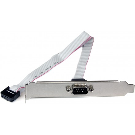 Планка портов 2x5-pin USB 2.0(f)-COM 9pin (F), 30 см, серебристый KS-is (KS-420)