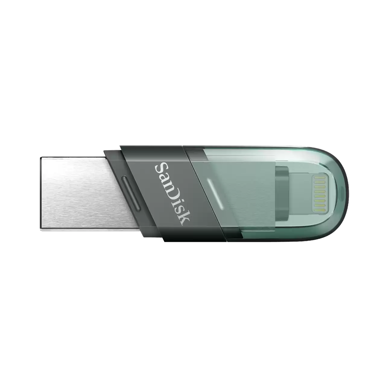 

Флешка 32Gb USB 3.1/Lightning Sandisk iXpand Flip, зеленый/серебристый (SDIX90N-032G-GN6NN), iXpand Flip