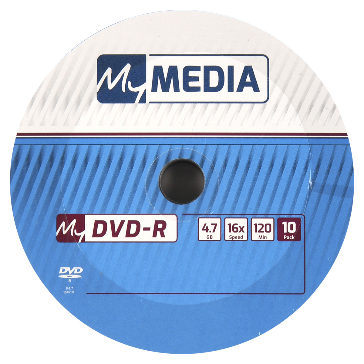 Диск Verbatim DVD-R, 4.7Gb, 16x, на шпинделе, 10 шт, MyMedia (69205) - фото 1