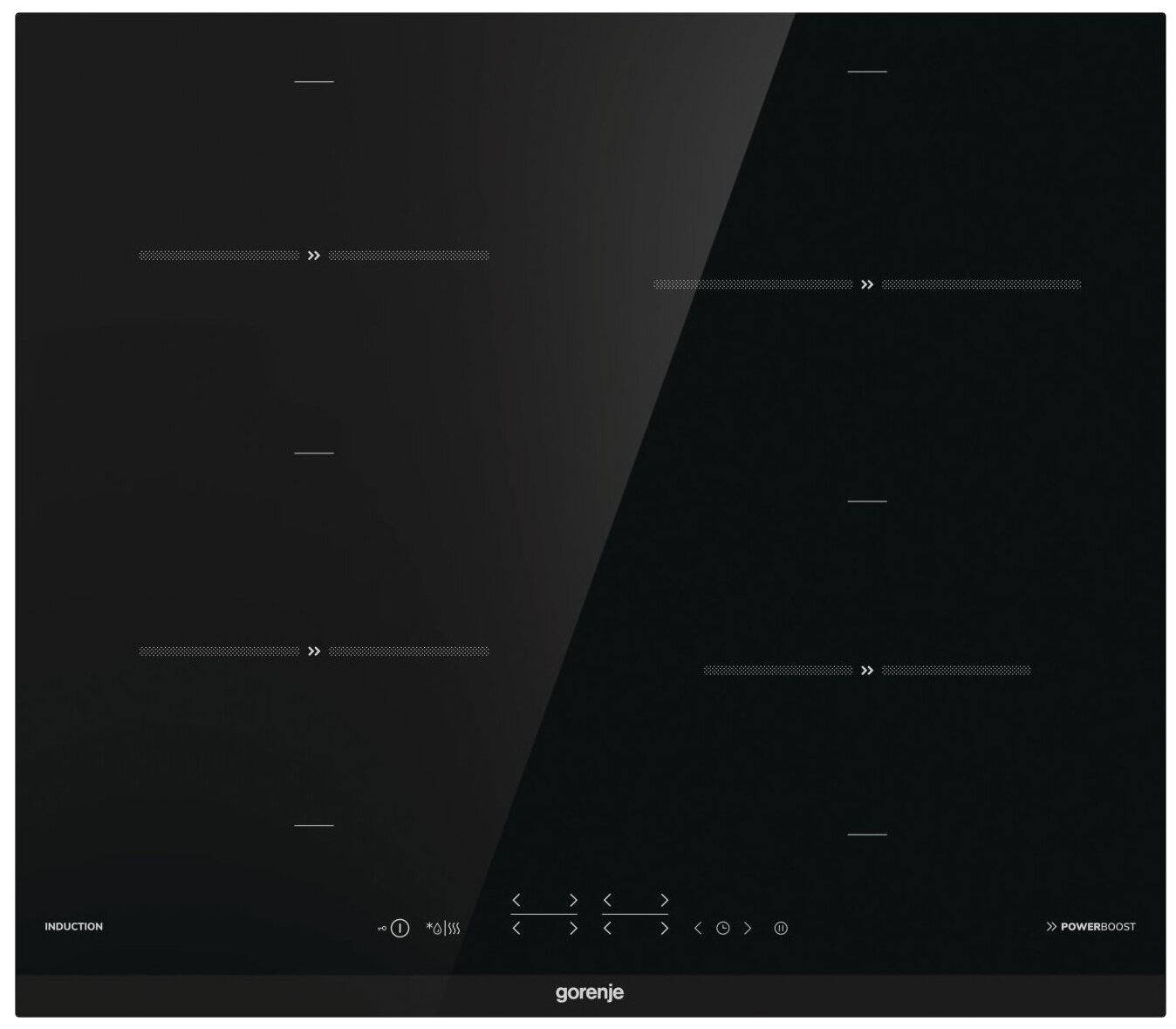 Индукционная варочная панель GORENJE IT641BCSC 4 конфорки, черный