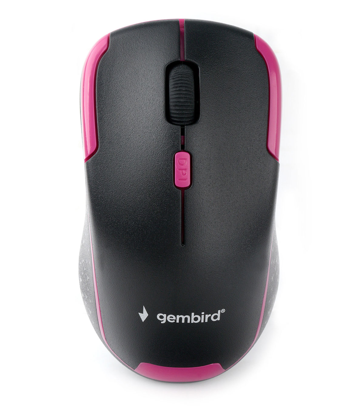 

Мышь беспроводная Gembird MUSW-415, 1600dpi, оптическая светодиодная, USB, черный/розовый, MUSW-415