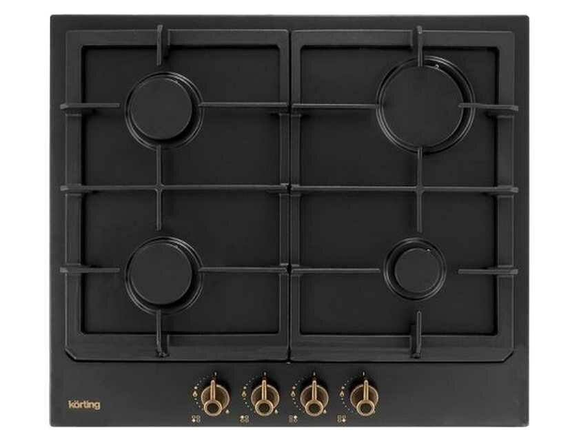 

Газовая варочная панель Korting HG 660 CRN, 4 конфорки, черный (HG 660 CRN), Черная, HG 660 CRN