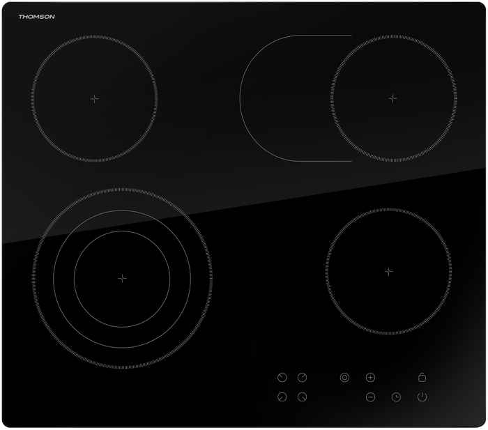 

Индукционная варочная панель THOMSON HC20-4E04 4 конфорки, черный (HC20-4E04), Черная, HC20-4E04