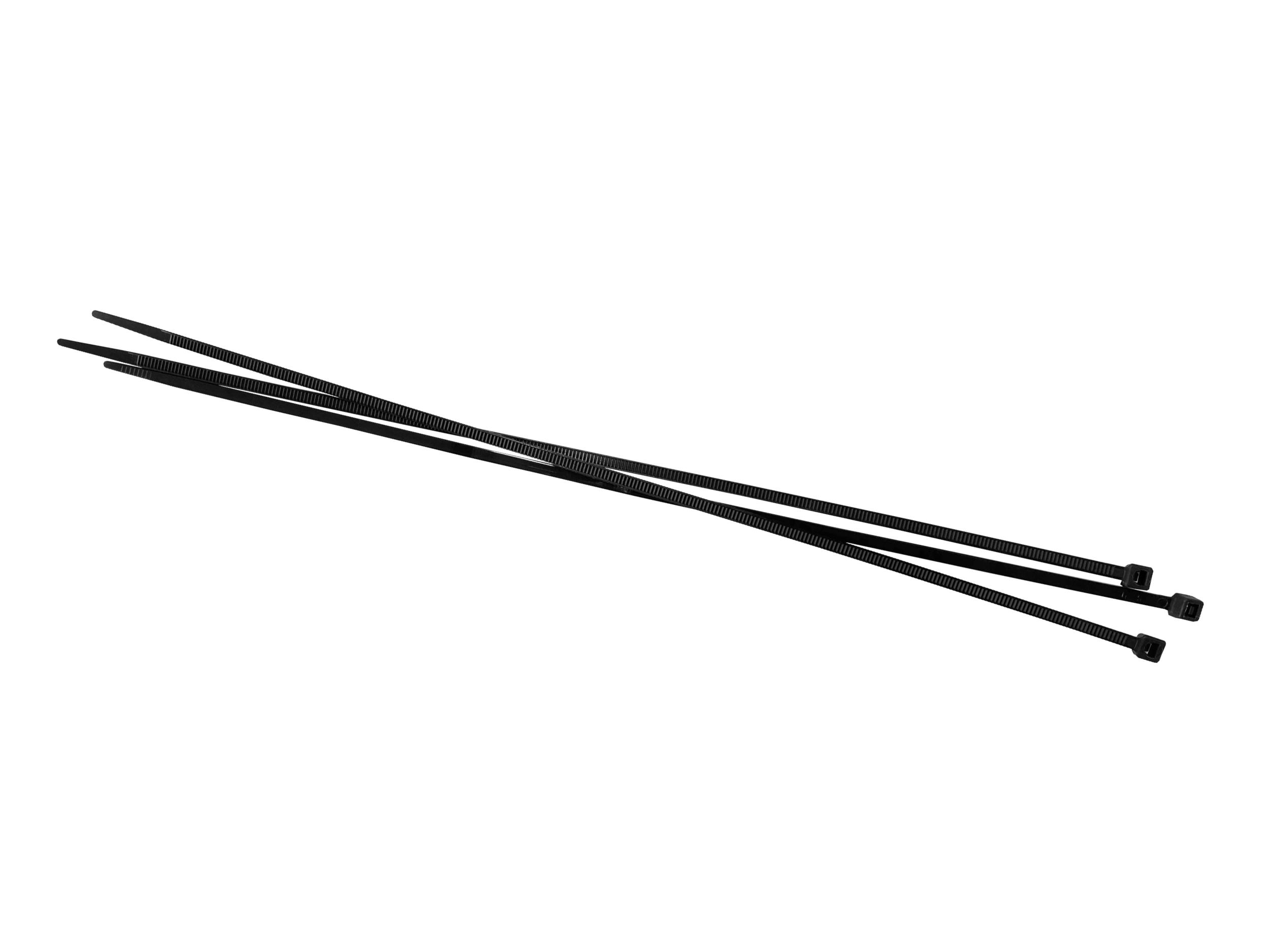 Стяжка Netko SZ, 3.6 мм x 300 мм, 100 шт., от -35⁰С до +85⁰ С, черный (60263)