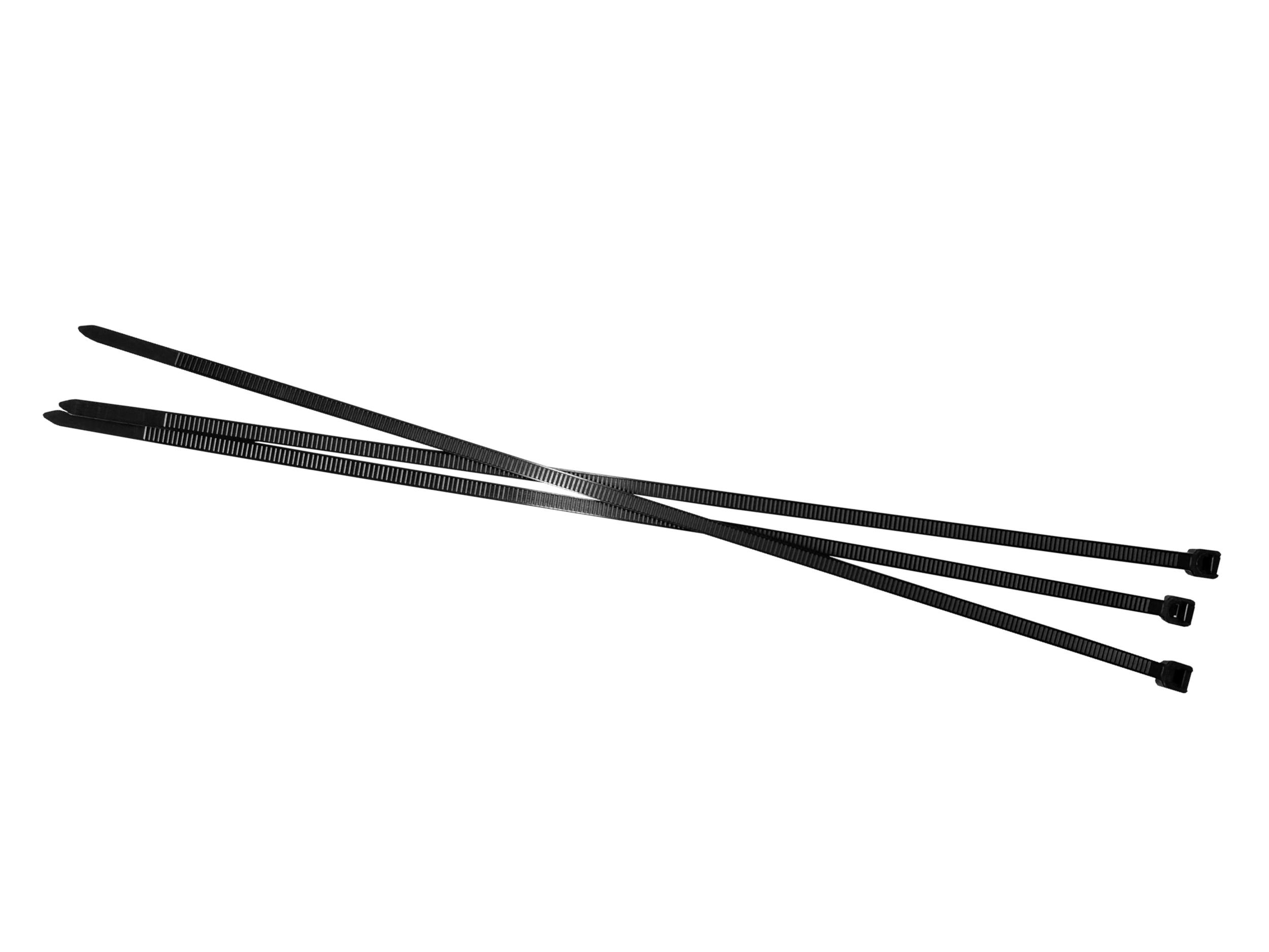 Стяжка Netko SZ, 4.6 мм x 300 мм, 100 шт., от -35⁰С до +85⁰ С, черный (60267)