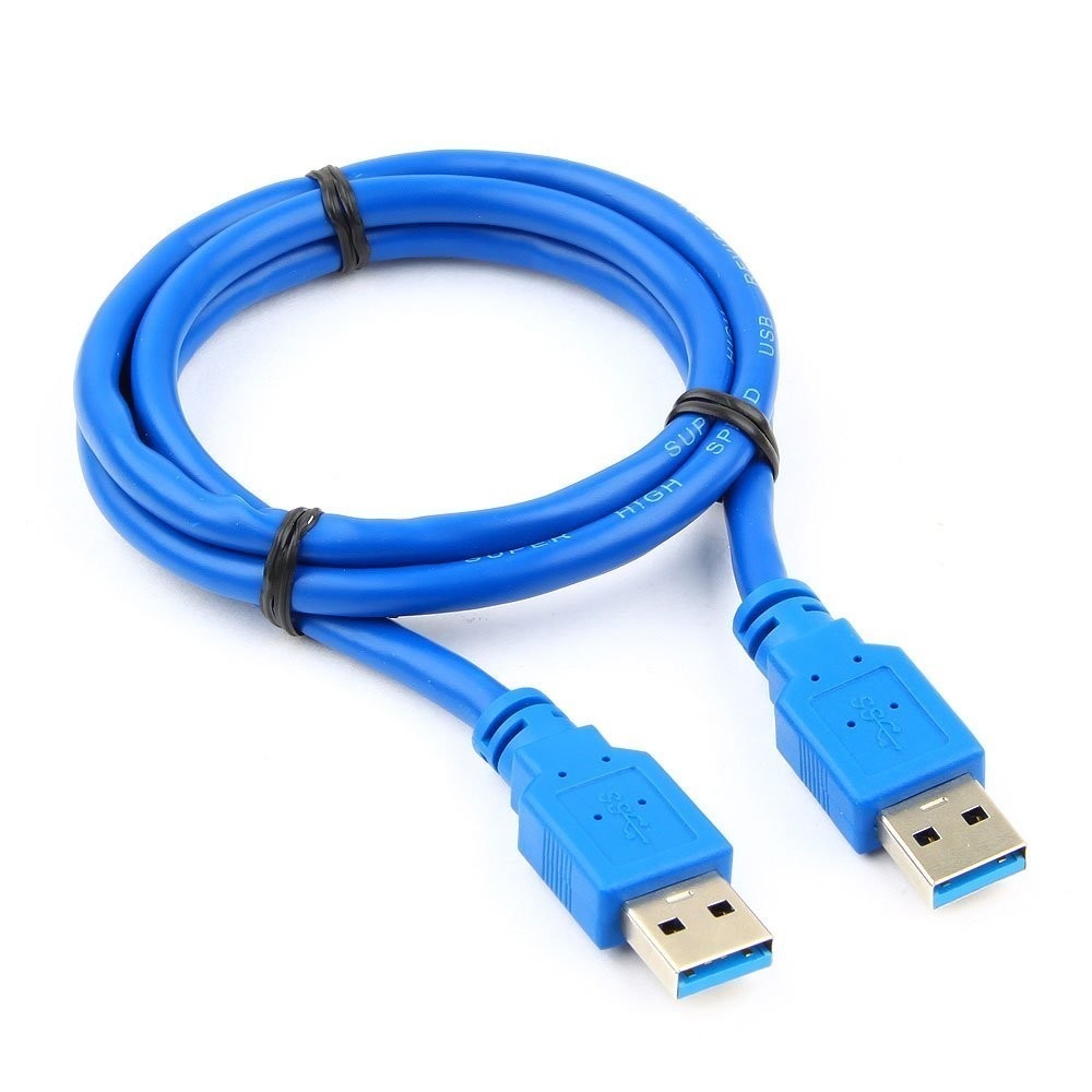 Кабель USB(Am)-USB(Am), 1 м, синий, Cablexpert