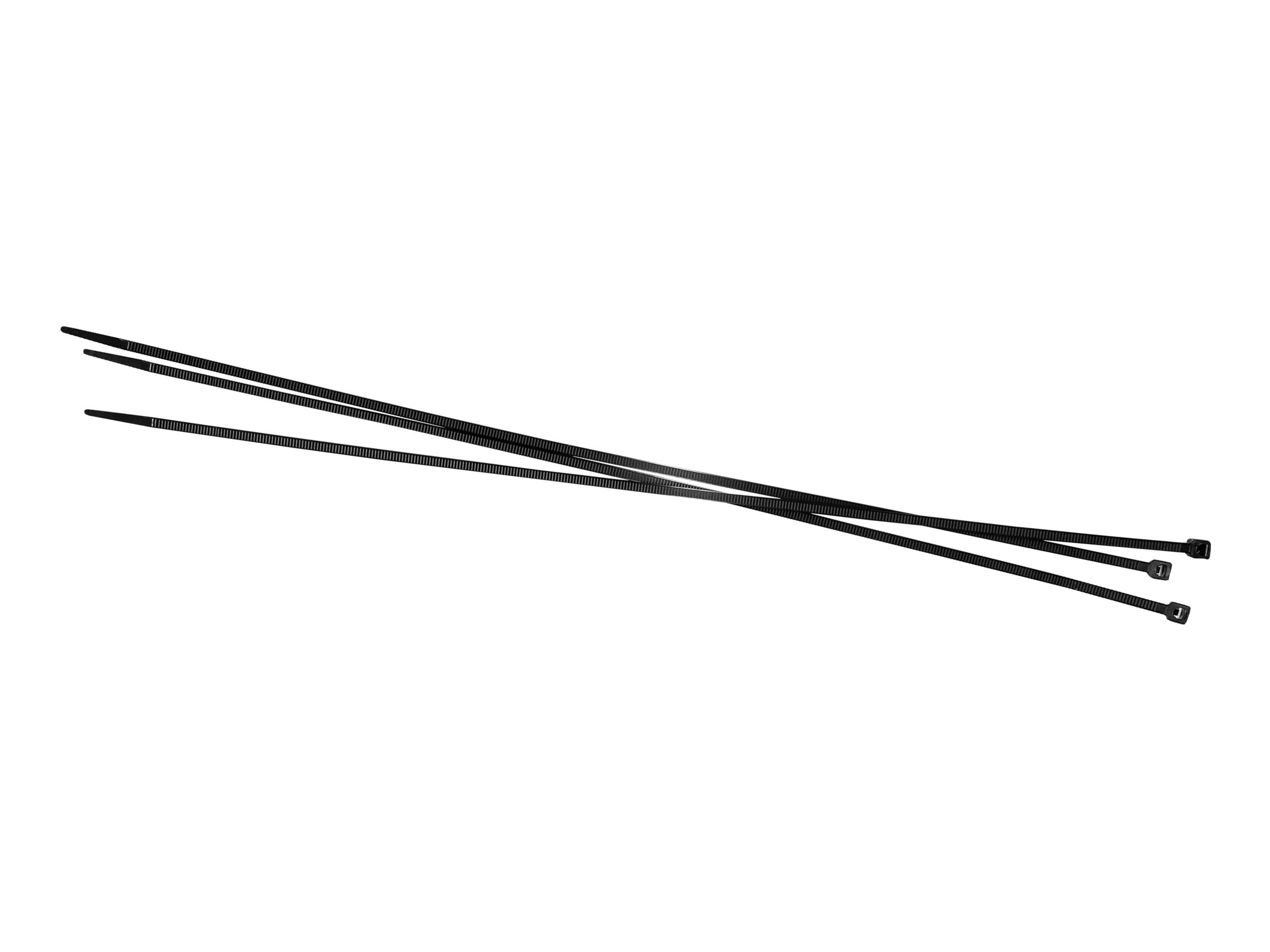 Стяжка Netko SZ, 3.6 мм x 370 мм, 100 шт., от -35⁰С до +85⁰ С, черный (60264)