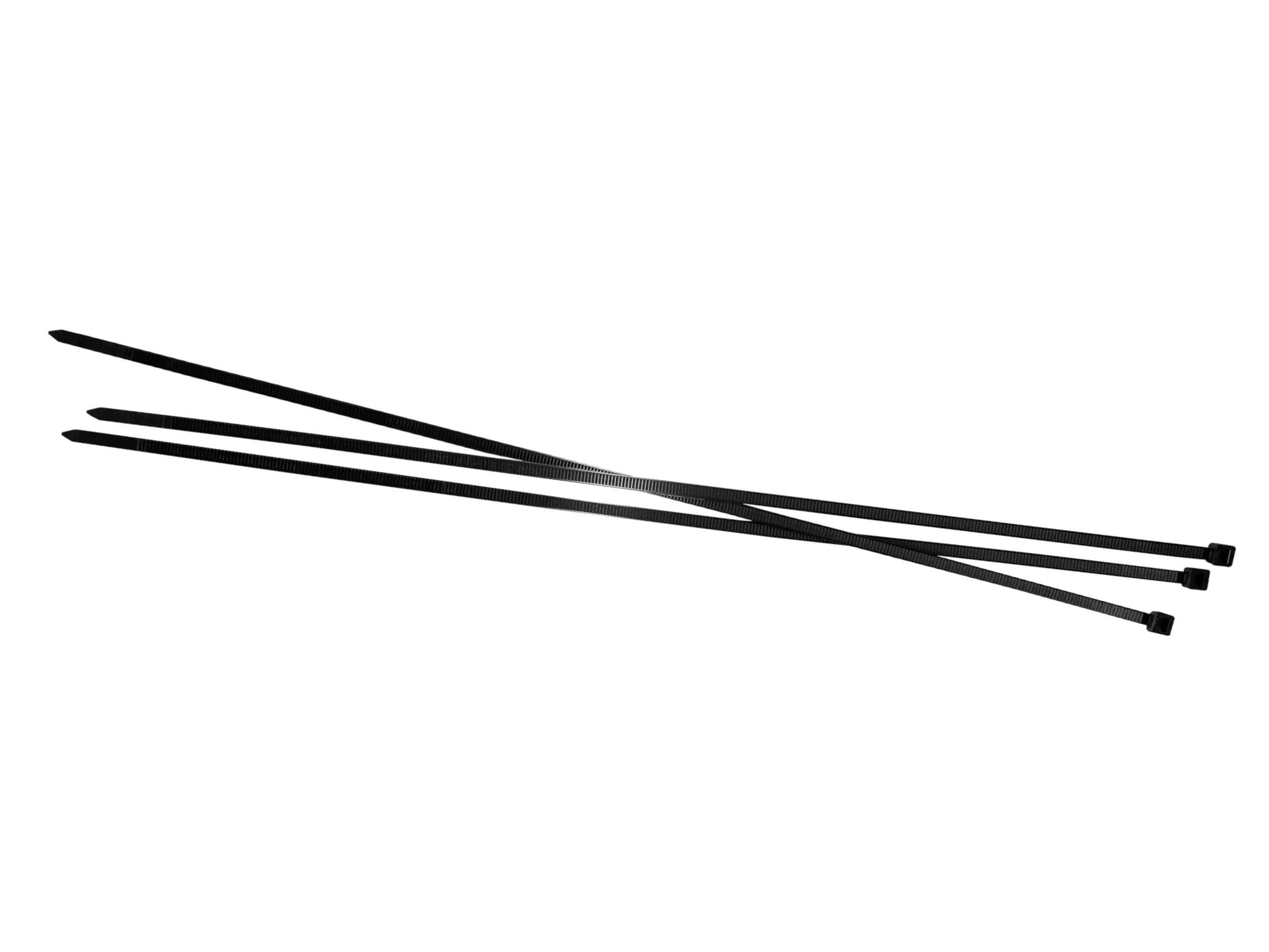Стяжка Netko SZ, 4.8 мм x 400 мм, 100 шт., от -35⁰С до +85⁰ С, черный (60269)
