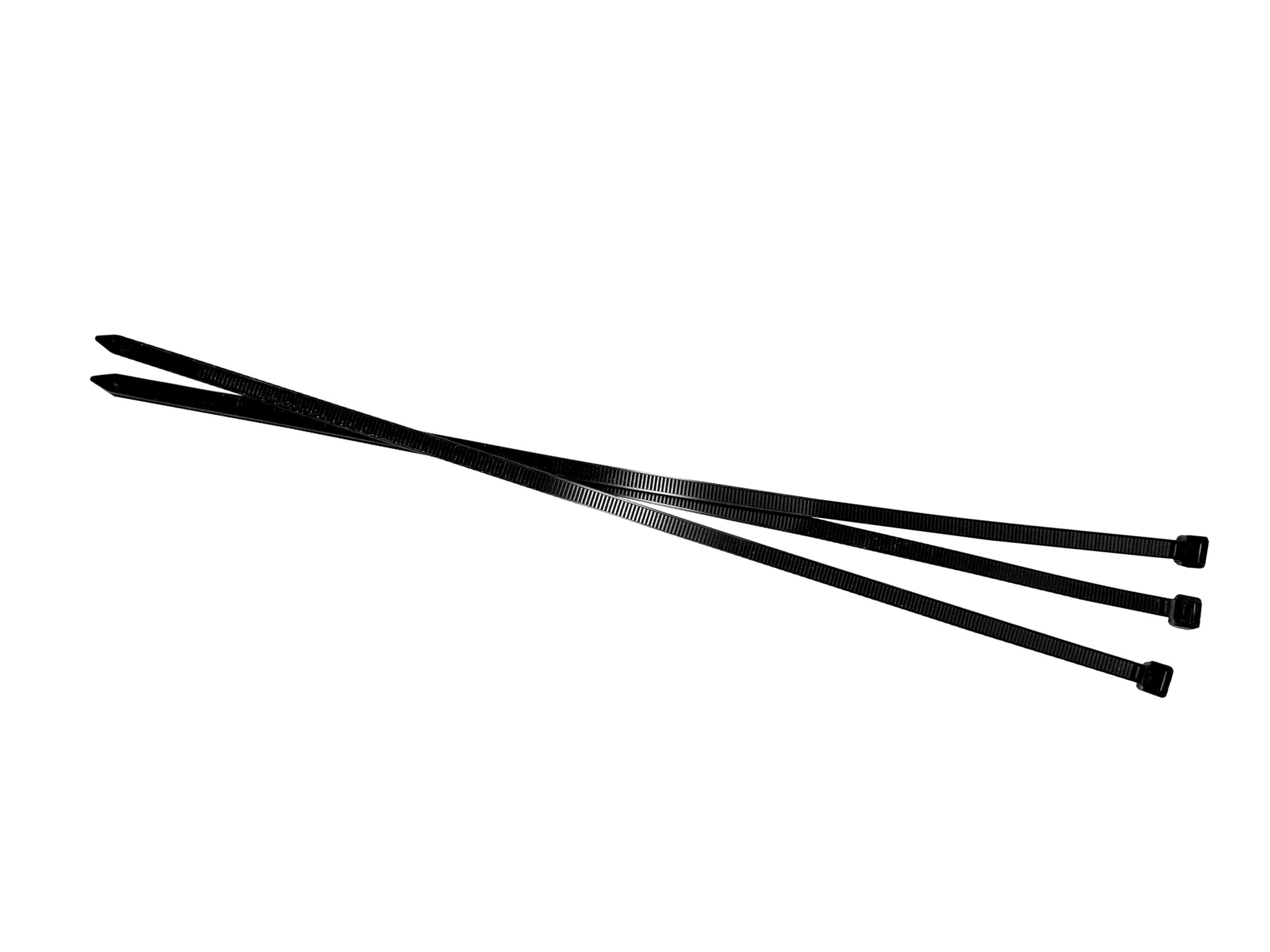 Стяжка Netko SZ, 7.5 мм x 400 мм, 100 шт., от -35⁰С до +85⁰ С, черный (60273)