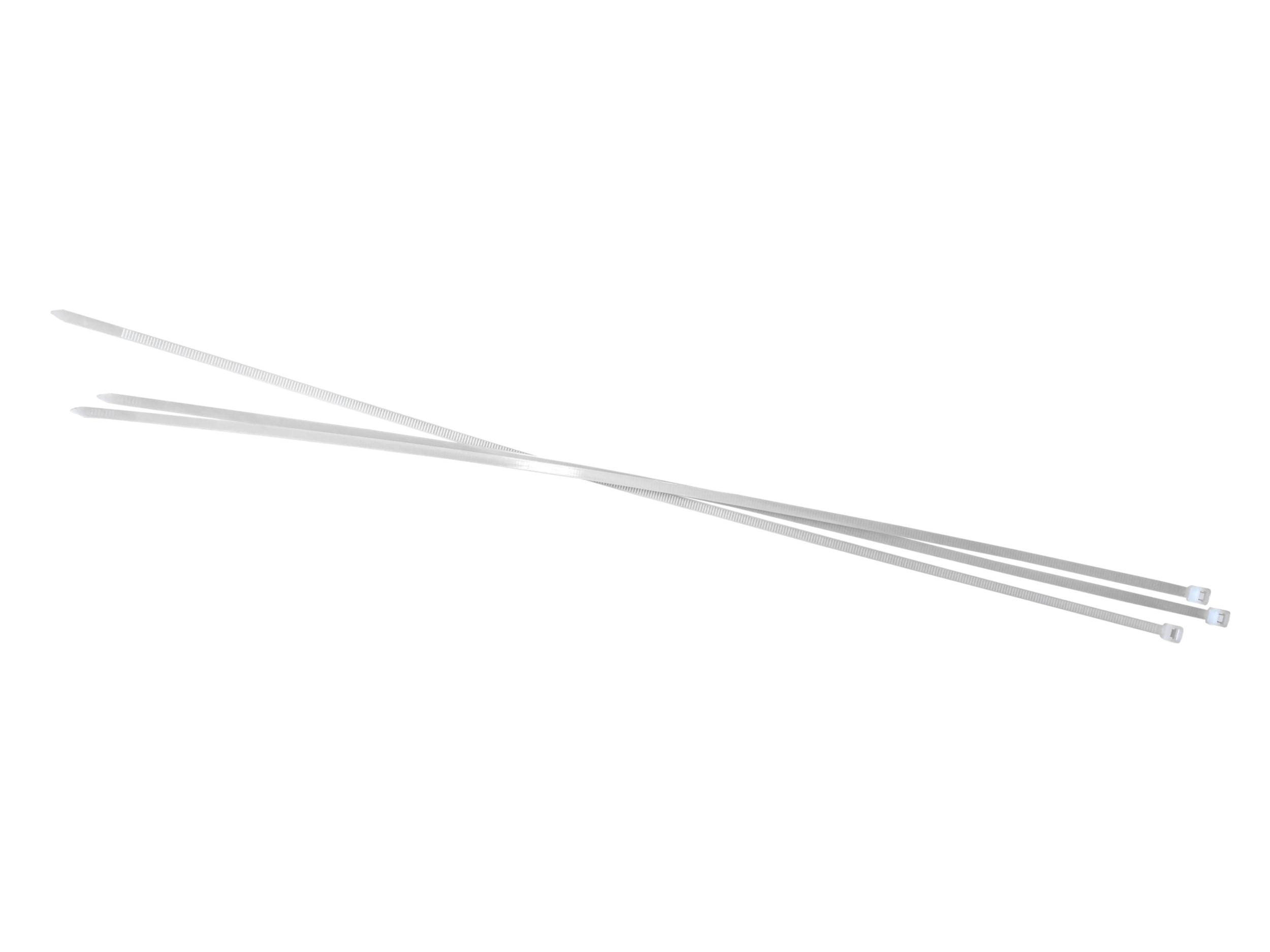 Стяжка Netko SZ, 4.8 мм x 500 мм, 100 шт., от -35⁰С до +85⁰ С, белый (60253)