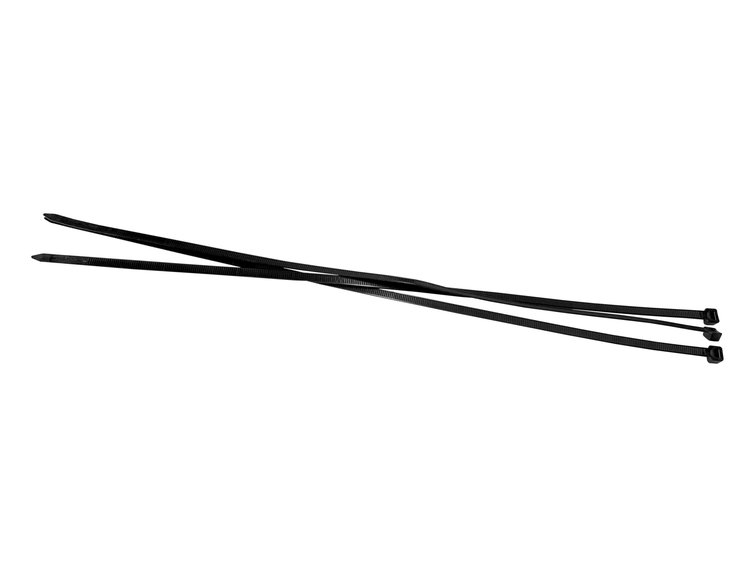 Стяжка Netko SZ, 7.5 мм x 500 мм, 100 шт., от -35⁰С до +85⁰ С, черный (60274)