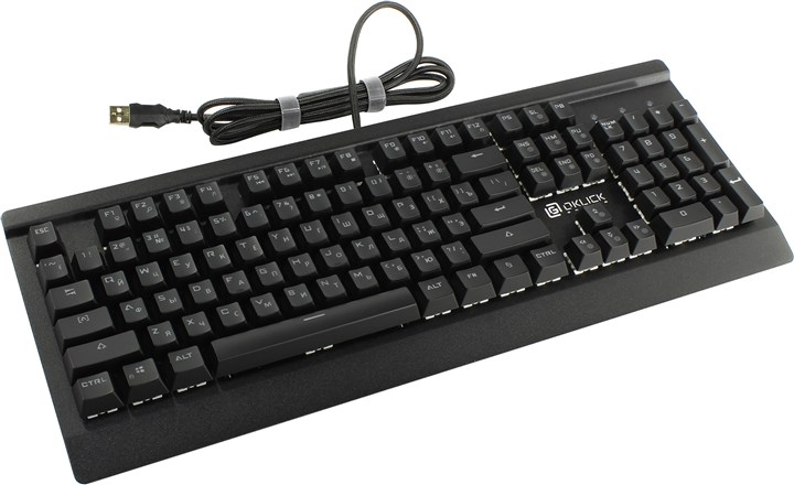 

Клавиатура проводная Oklick 920G IRON EDGE0, механическая, подсветка, USB, черный (Плохая упаковка), 920G IRON EDGE0