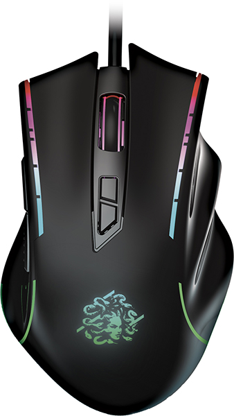 

Мышь проводная Qumo Medusa M81, 3200dpi, оптическая светодиодная, USB, черный (32972), Medusa M81