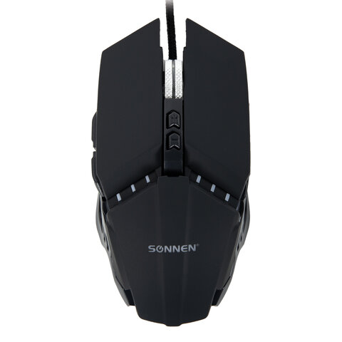 

Мышь проводная SONNEN Z5, 3200dpi, оптическая светодиодная, USB, черный (513521), Z5