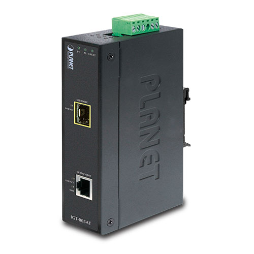 

Медиаконвертер Planet IGT-805AT, RJ-45x1 Гбит/с, SFPx1 Гбит/с, (IGT-805AT), IGT-805AT