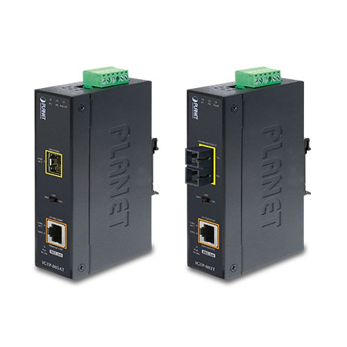 

Медиаконвертер Planet GTP-805A, RJ-45x1 Гбит/с, SFP, PoE, (GTP-805A), GTP-805A