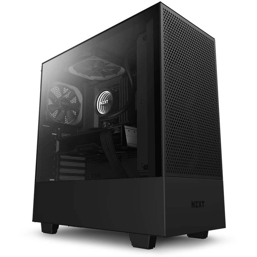 Корпус NZXT H510 Flow, ATX, Midi-Tower, USB 3.2, USB Type-C, черный, Без БП (CA-H52FB-01)