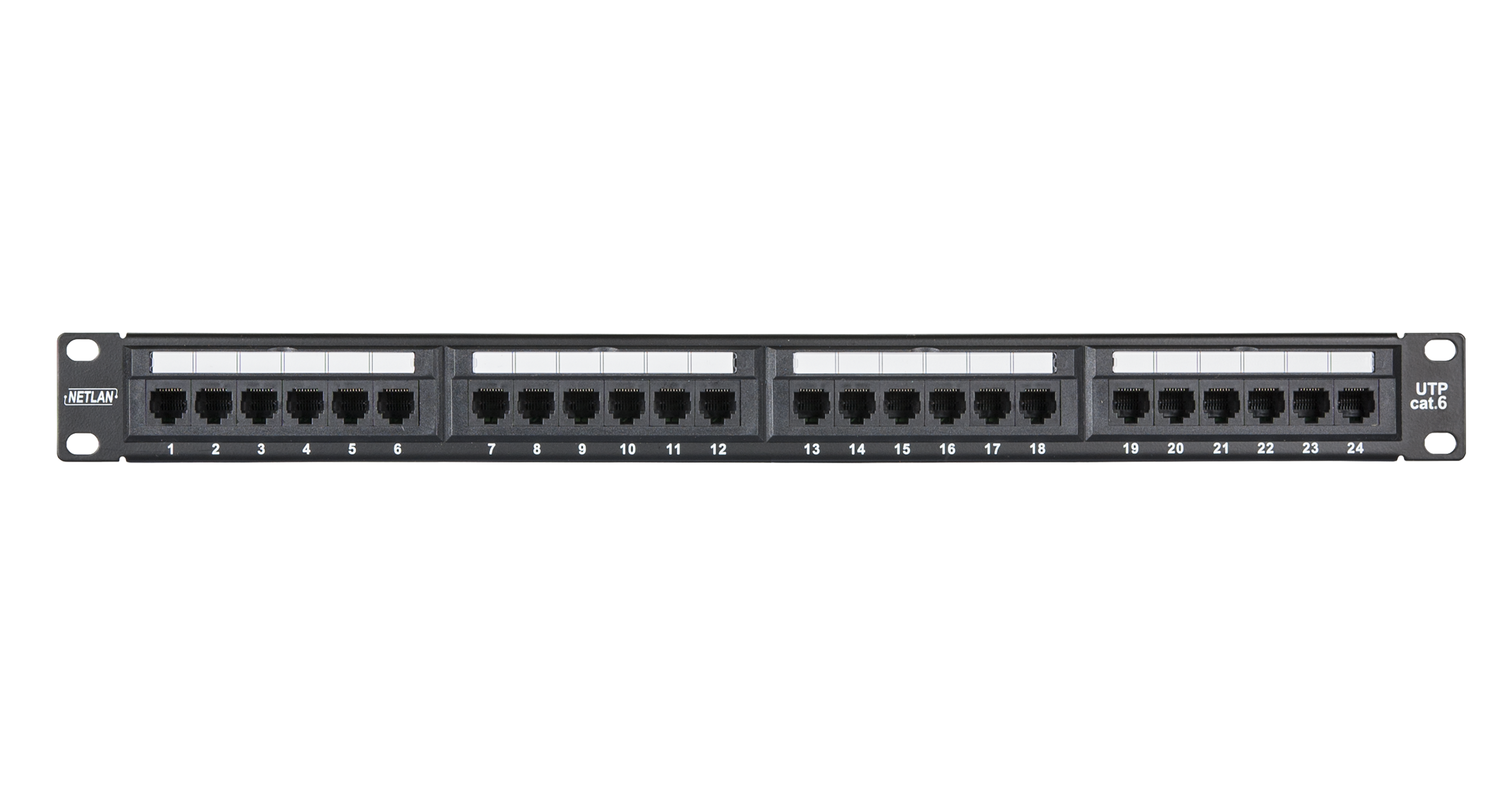 

Патч-панель в шкаф 19" 1U, порты: 24 x RJ-45 кат. 6, EC-URP-24-UE2, NETLAN, EC-URP-24-UE2