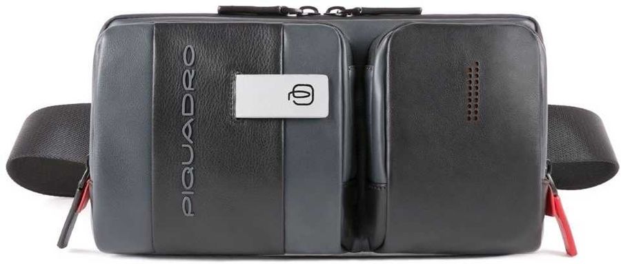 

7" Поясная сумка Piquadro Urban, серый/черный (CA4975UB00/GRN), Urban