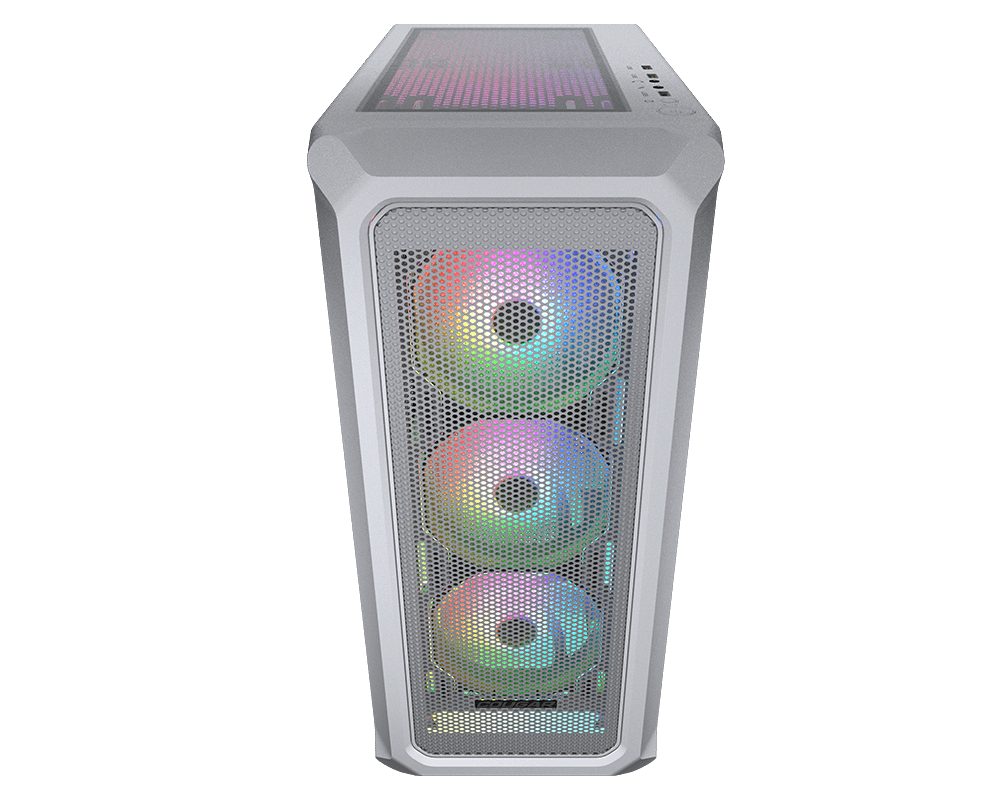 Корпус COUGAR Archon 2 Mesh RGB, ATX, Midi-Tower, 2xUSB 3.0, RGB подсветка, белый, Без БП (CGR-5CC5W-MESH-RGB)