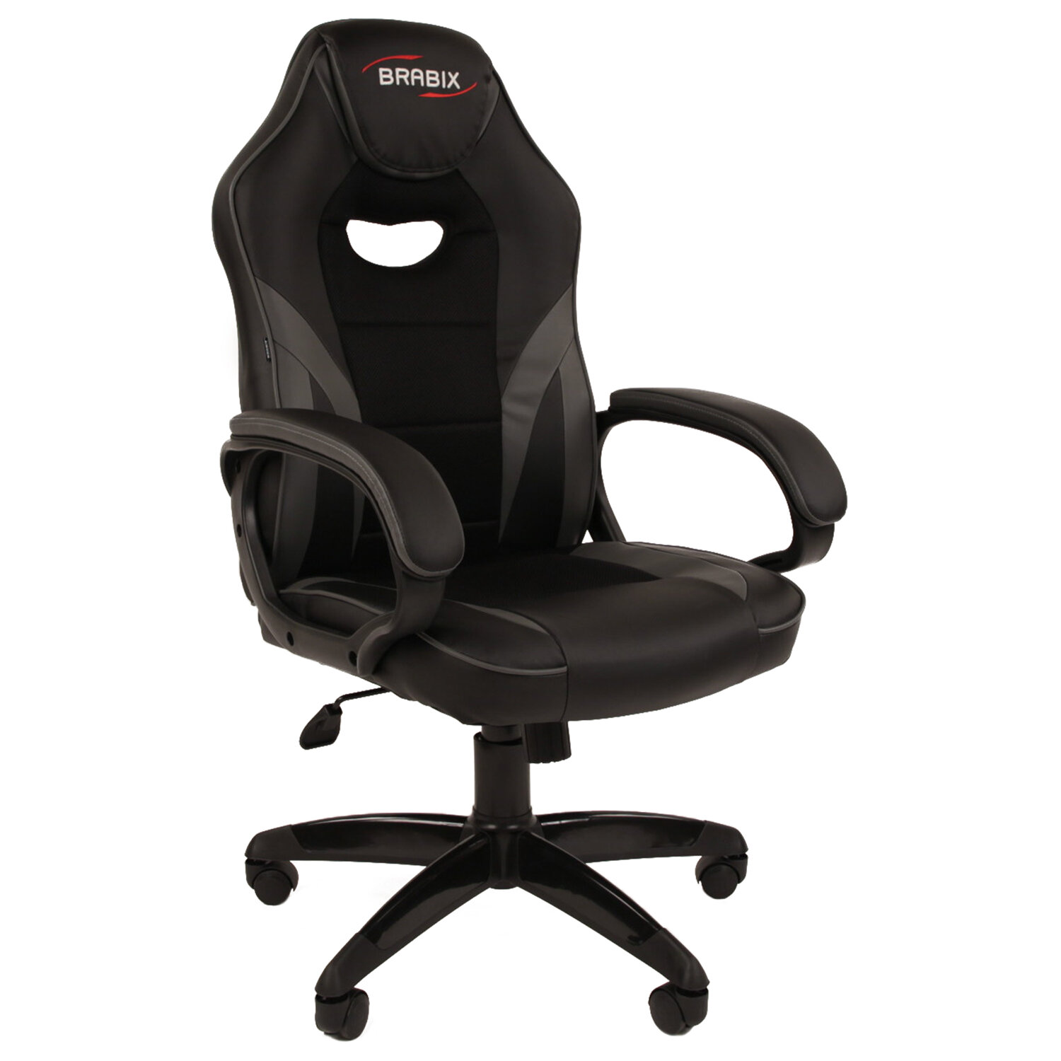 

Кресло игровое Brabix Accent GM-161, черный (7083504), GM-161