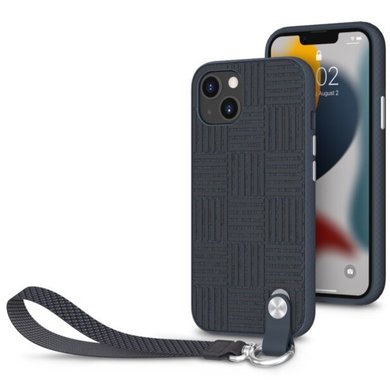 

Чехол-накладка Moshi Altra With Wrist Strap для смартфона Apple iPhone 13 mini, силикон, черный рисунок (99MO117531)