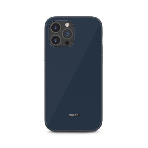 

Чехол-накладка Moshi iGlaze Slim Hardshell для смартфона Apple iPhone 13, силикон, темно-синий (99MO132532)