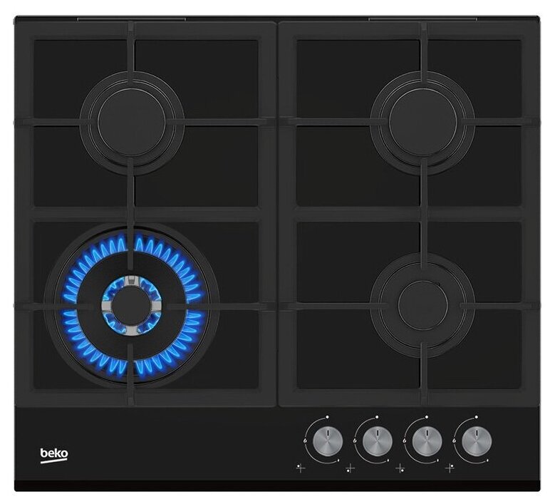 

Газовая варочная панель Beko HILW64235S 4 конфорки, черный (HILW64235S), Черная, HILW64235S