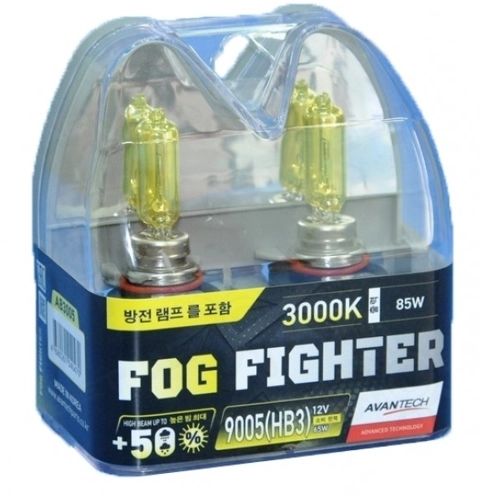

Лампа автомобильная галогенная Avantech Fog Fighter, 65Вт, 12В, HB3, 3000K, 2шт. (AB3005)