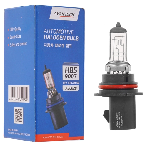 

Лампа автомобильная галогенная Avantech 9007, 80/100, 12В, HB5, 1шт. (AB0028), 9007