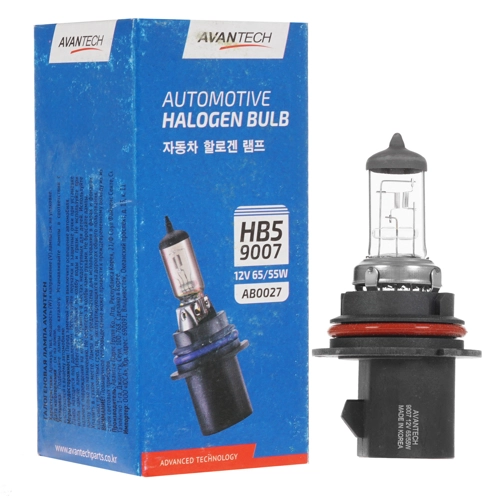 

Лампа автомобильная галогенная Avantech 9007, 55/65, 12В, HB5, 1шт. (AB0027), 9007