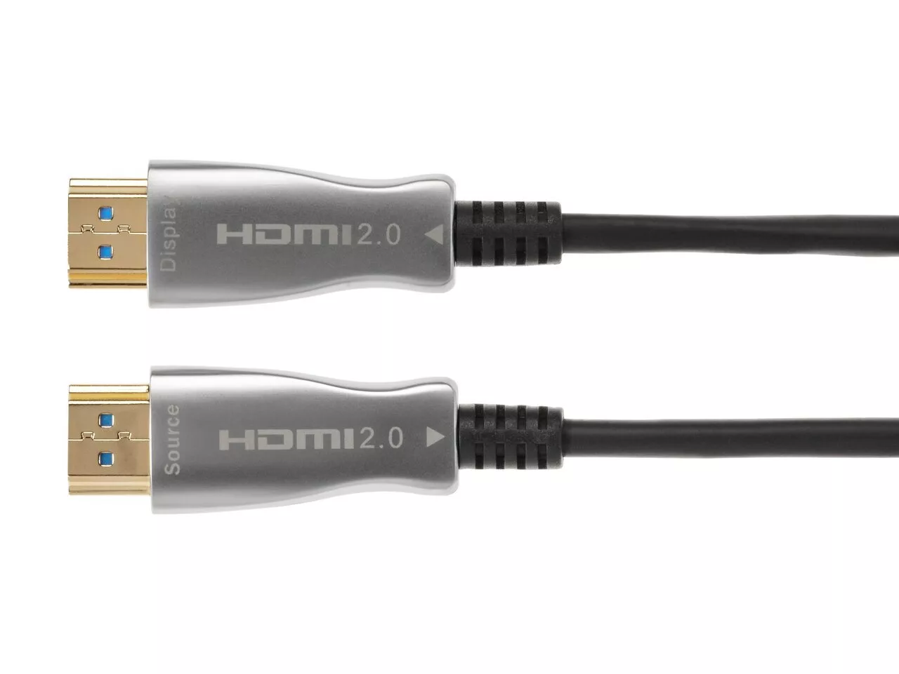 

Кабель HDMI(19M)-HDMI(19M) v2.1 4K/8K, экранированный, 30 м, серебристый/черный Telecom TCG2120 (TCG2120-30M), TCG2120