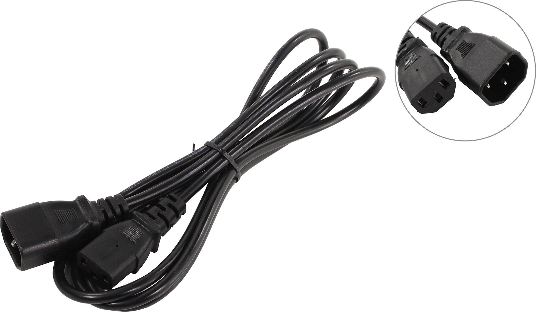 

Кабель питания IEC-320-C13-IEC-320-C14, 220В, 1.8 м, черный Telecom (TE001-CU0.5-1.8м)