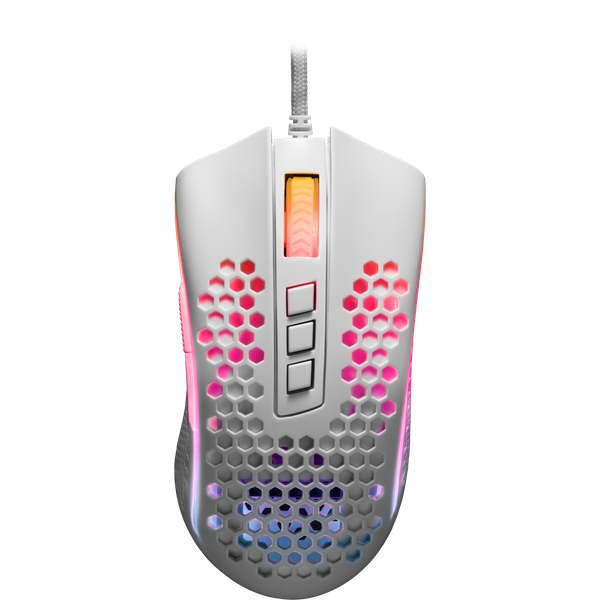 

Мышь проводная Redragon Storm RGB, 12400dpi, оптическая светодиодная, USB, белый (77933), Storm RGB