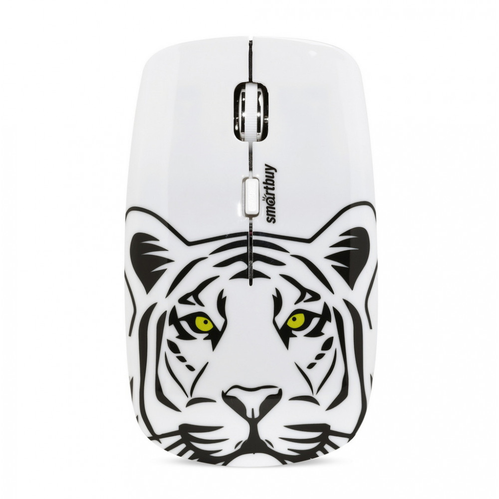 Мышь беспроводная SmartBuy 327AG Tiger 2, 2000dpi, оптическая светодиодная, USB, принт (SBM-327AG-T2-FC)