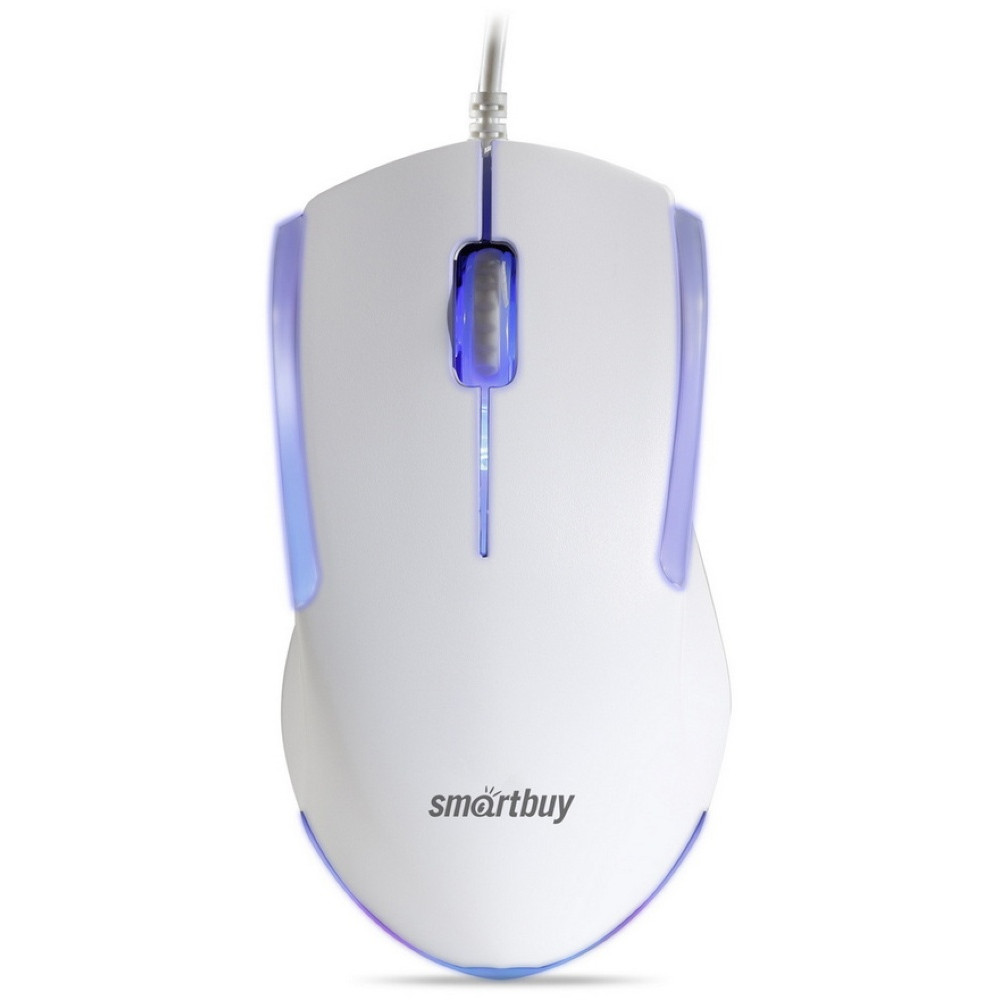 

Мышь проводная SmartBuy 350-W, 1000dpi, оптическая светодиодная, USB, белый (SBM-350-W), 350-W