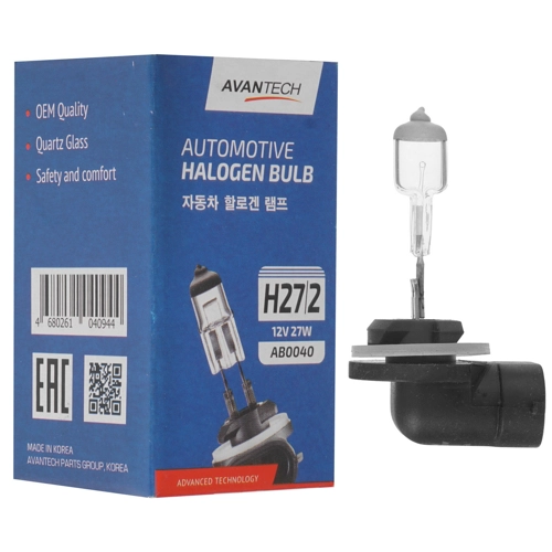 

Лампа автомобильная галогенная Avantech, 27Вт, 12В, H27/2, 1шт. (AB0040)