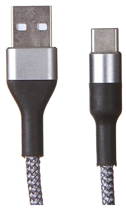 

Кабель USB 2.0 Type-C(m)-USB 2.0(Am), 1м, серебристый MEDIAGADGET (MGC019NSL), 0