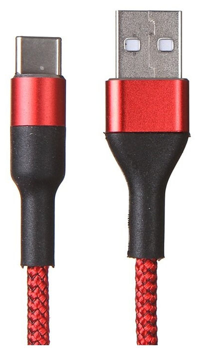 

Кабель USB Type-C-USB, 2A, 2м, красный MEDIAGADGET 100W (MGC026NRD), 100W