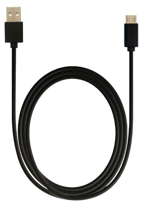 

Кабель Micro USB-USB, 2A, 1м, черный MEDIAGADGET (MGMCU12PBK)