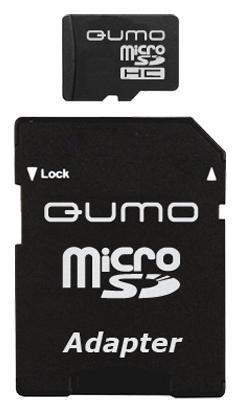 Карта памяти microSDHC Qumo, 8Gb, Class 6