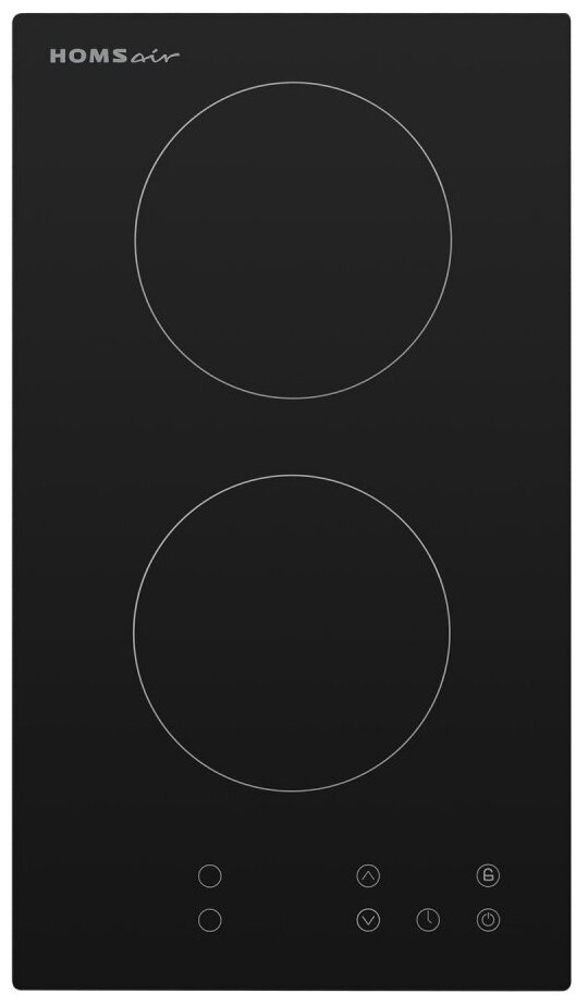 

Электрическая варочная панель HOMSAir HV32BK 2 конфорки, черный (HV32BK), Черная, HV32BK