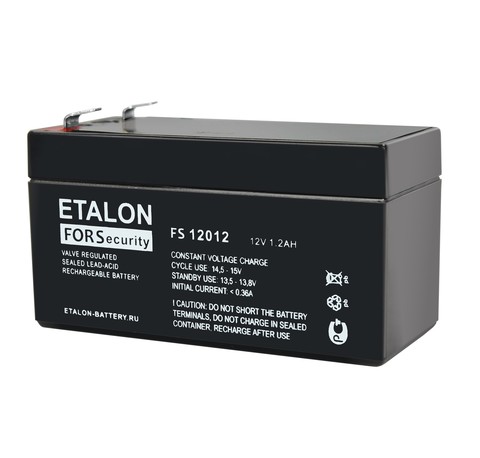 

Аккумуляторная батарея для ОПС ETALON FS 12012, 12V, 1.2Ah (ETALON FS 12012), Черный, FS 12012
